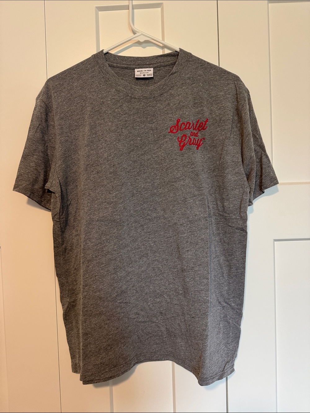 Men's Gray Short-Sleeve Graphic Tee